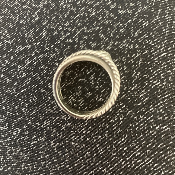 David Yurman X ring with diamonds - Picture 5 of 6